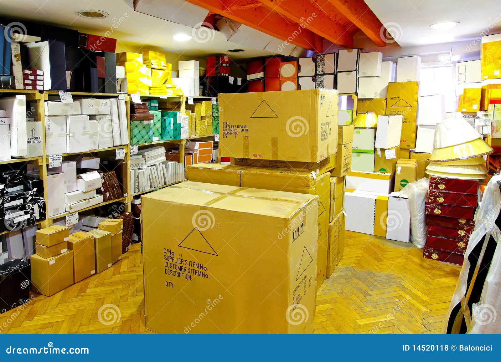 Storage space stock photo. Image of wood, decoration 14520118