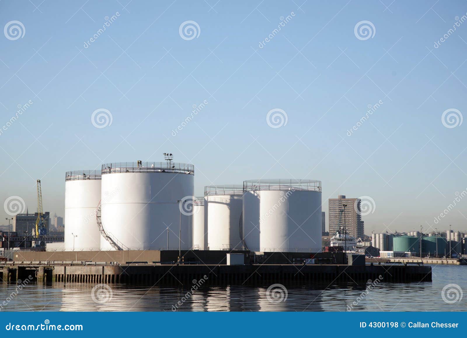 Storage Tanks in Aberdeen Harbour Stock Photo Image of harbour