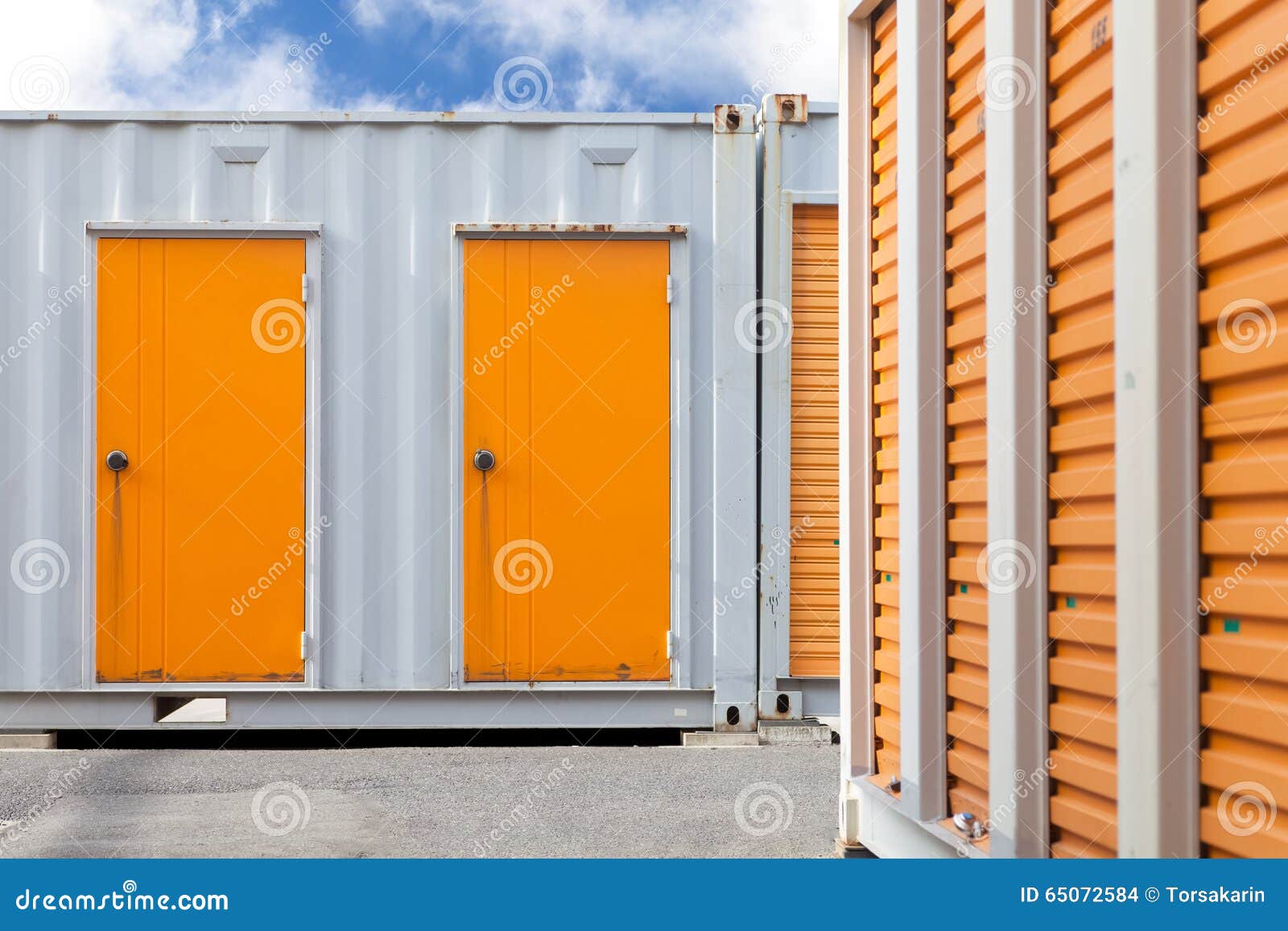 Storage Unit or Small Warehouse for Rental Stock Photo Image of commercial, design 65072584