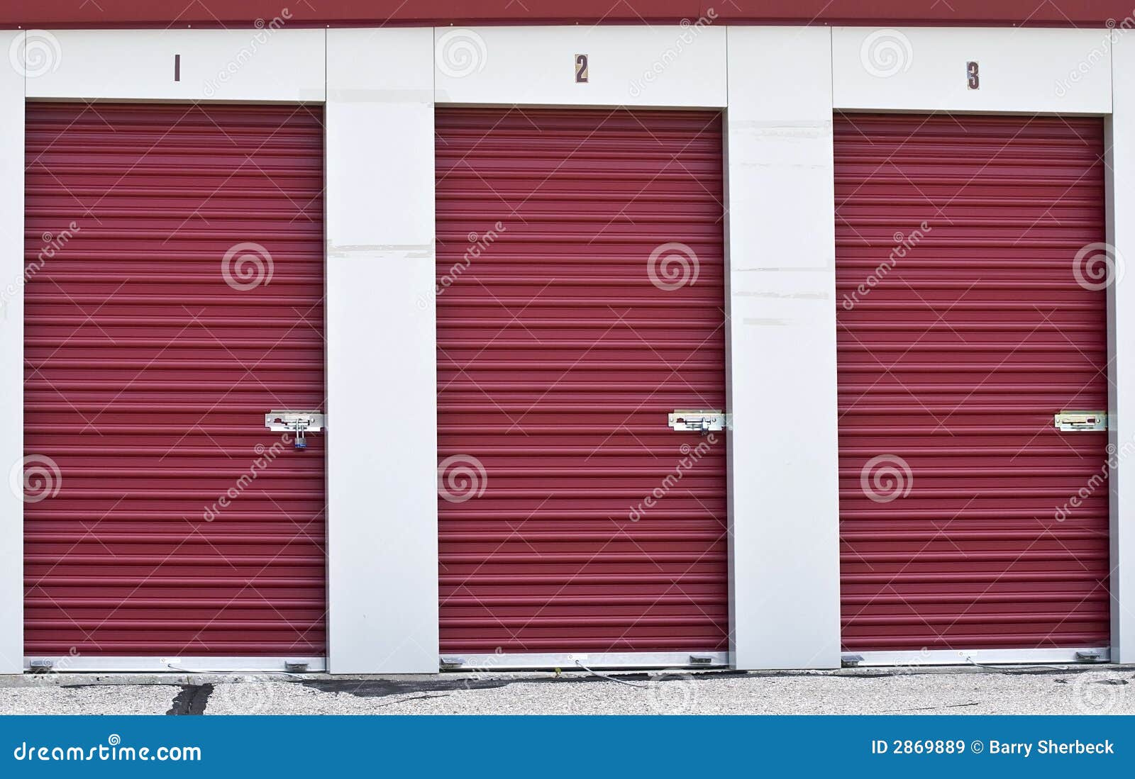 Storage units stock image. Image of rent, rental, padlock 2869889