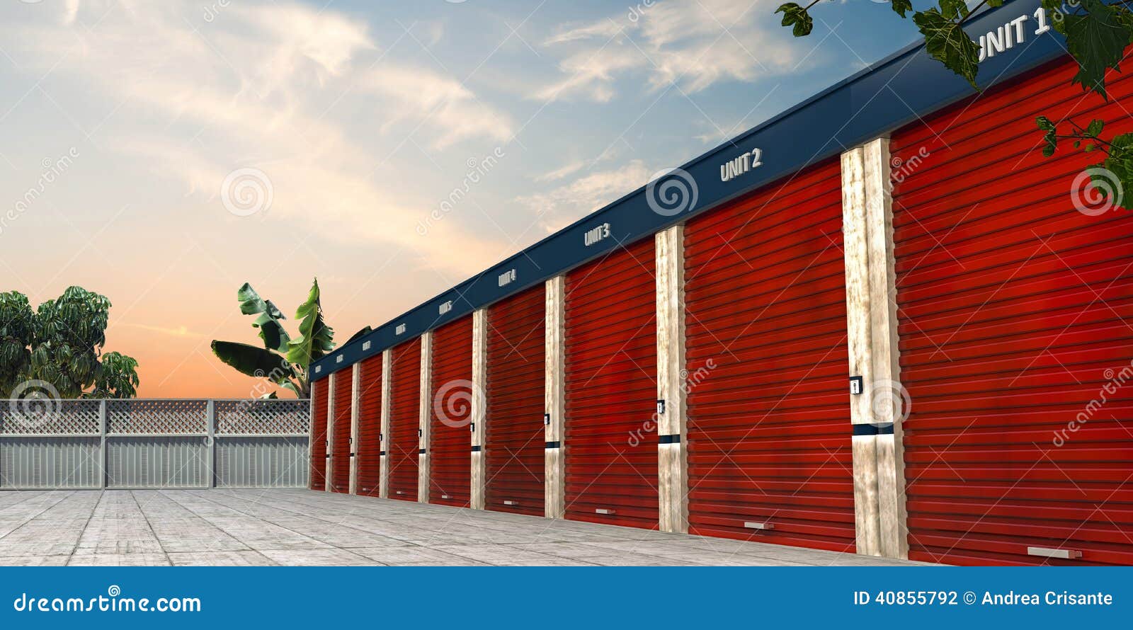 Storage Units Stock Image 39398875