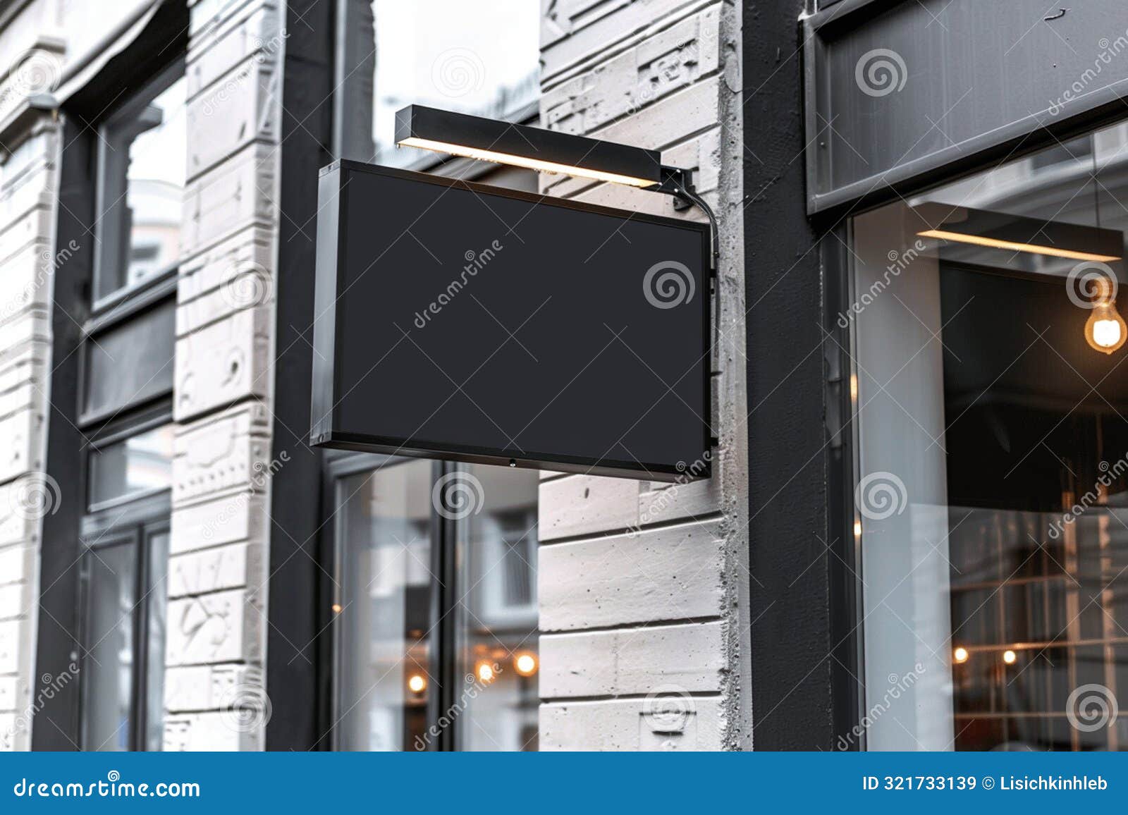 store banner signage mockup