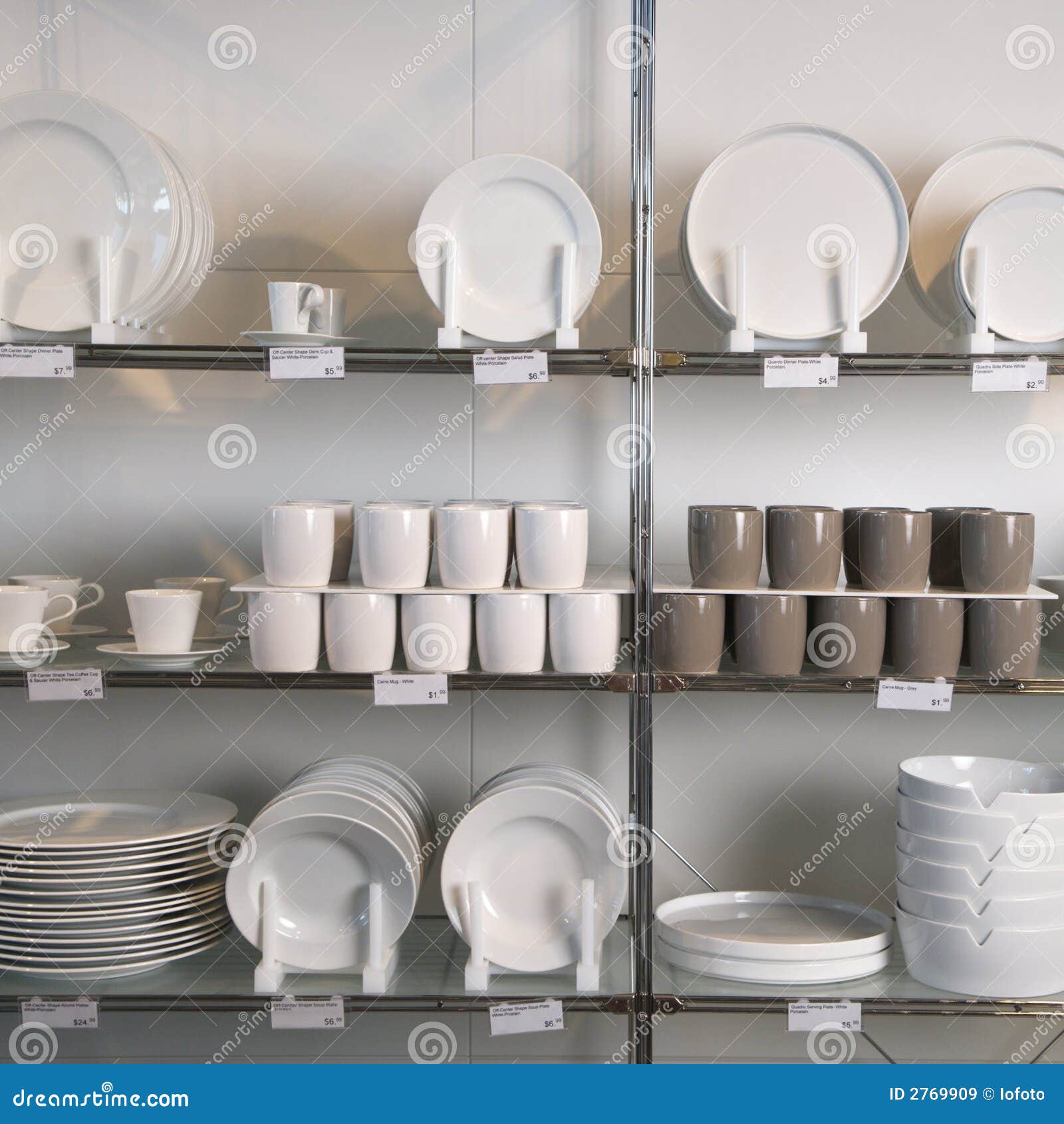 Store display of dishes. stock image. Image of accent 2769909
