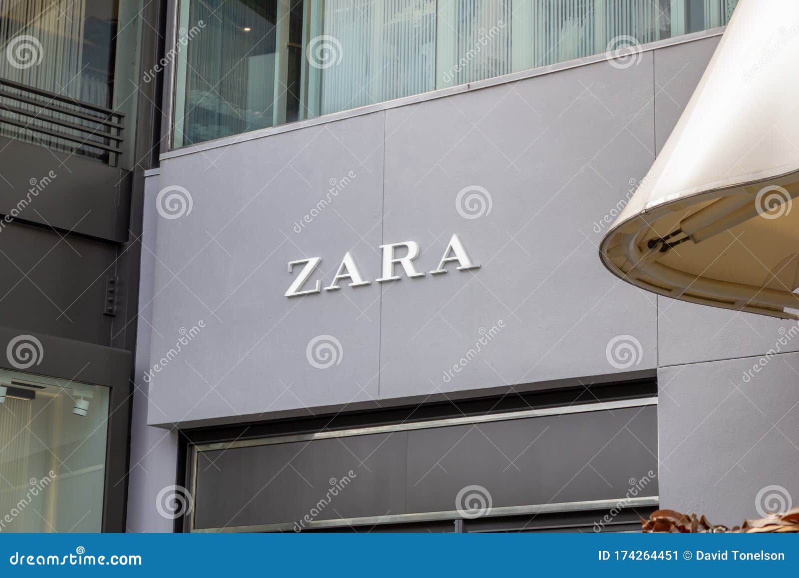 Zara sign editorial photo. Image of market, company - 174264451