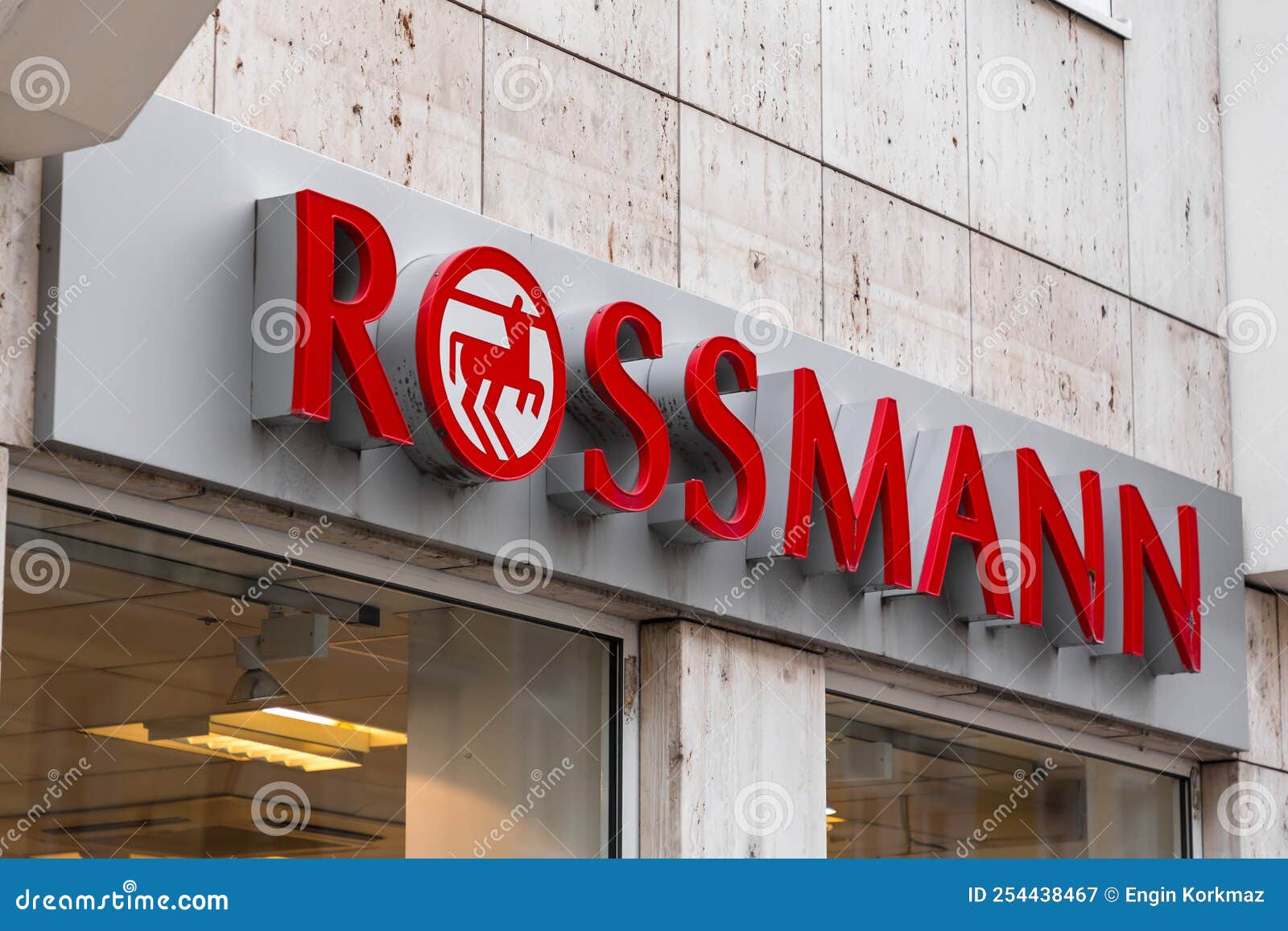 POLAND, BYDGOSZCZ - January 14, 2022: Rossmann Drogeria Parfumeria Cosmetic  Shop. Signage of Germany's second-largest drug store chain Stock Photo