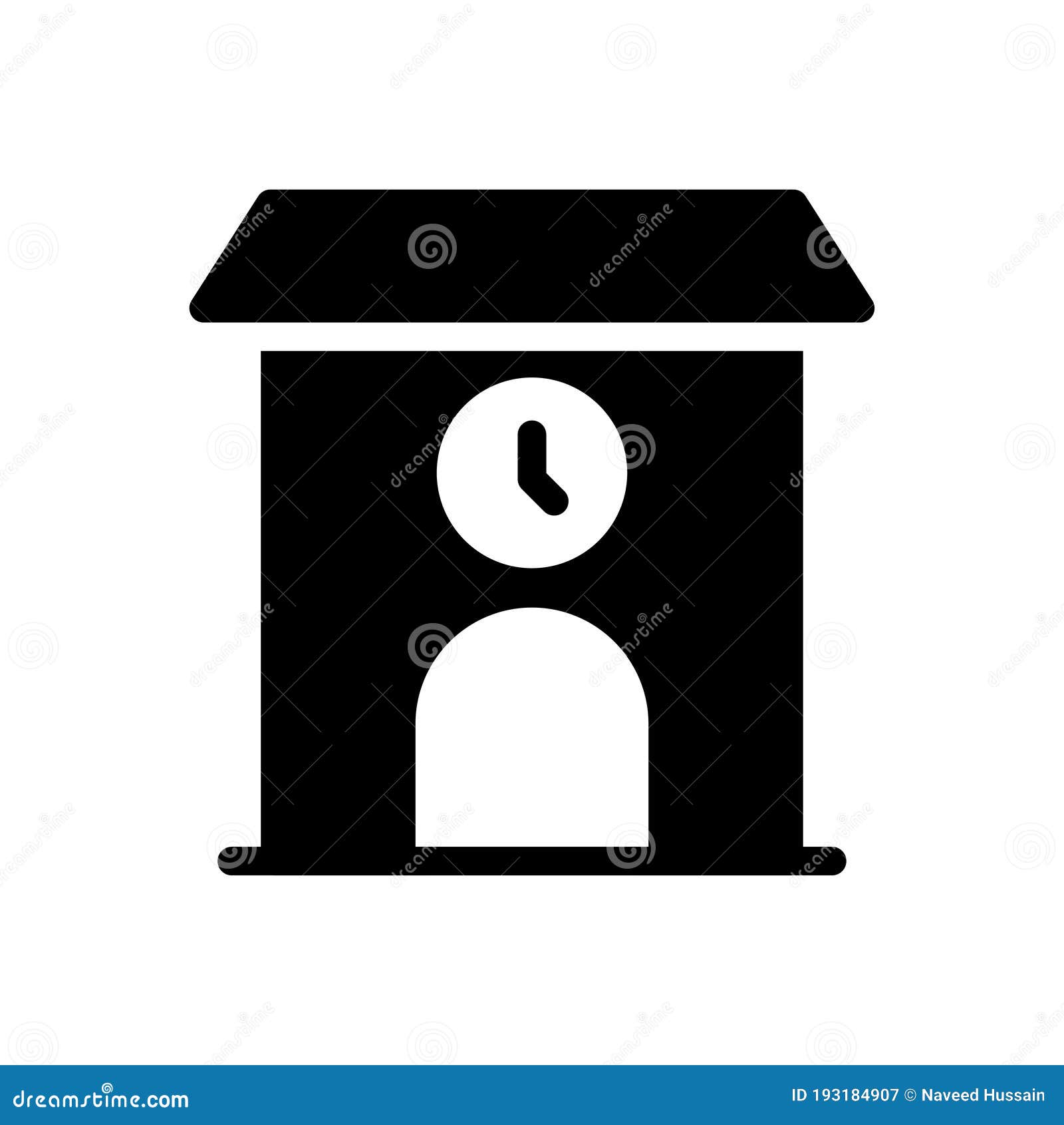 store glyph flat  icon