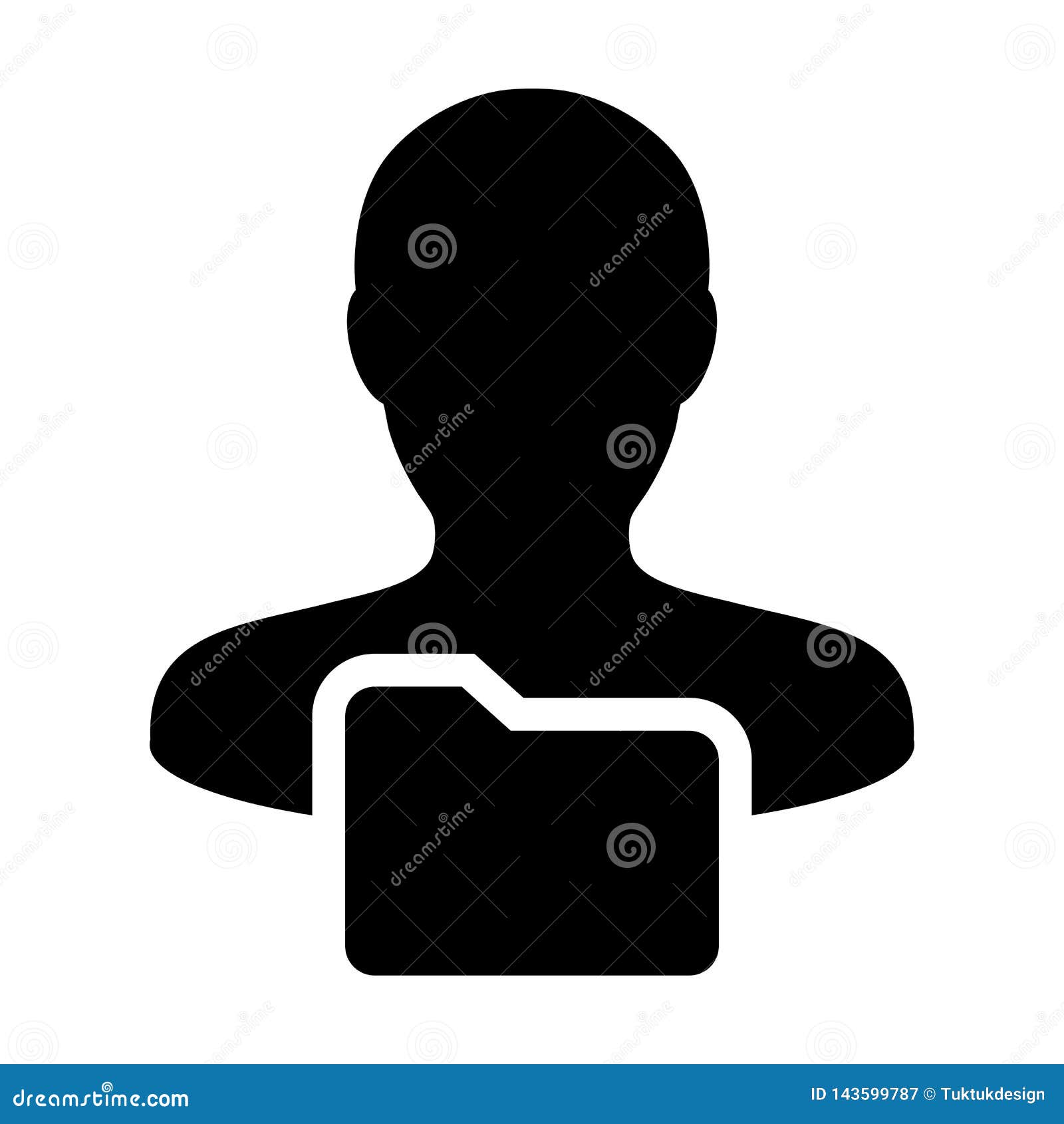 Account avatar folder male man profile user icon Vector Image