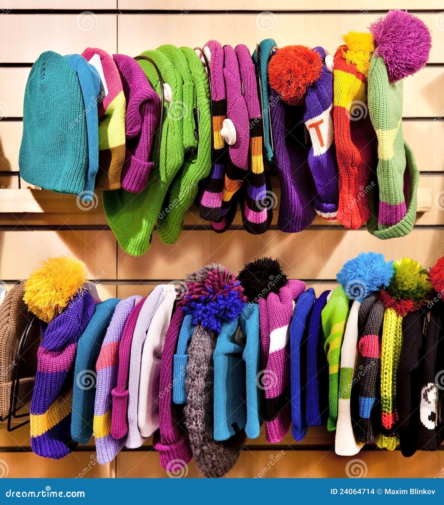 Store winter clothes stock photo. Image of colorful, cool 24064714