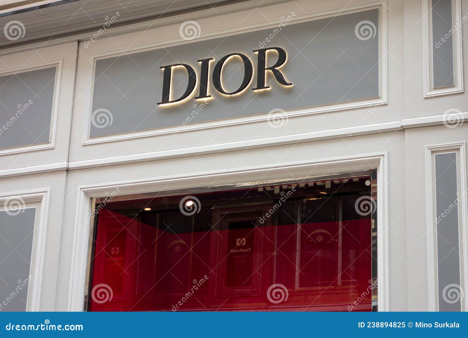 The Storefront of Dior Company Which Sells Luxury Perfumes and ...