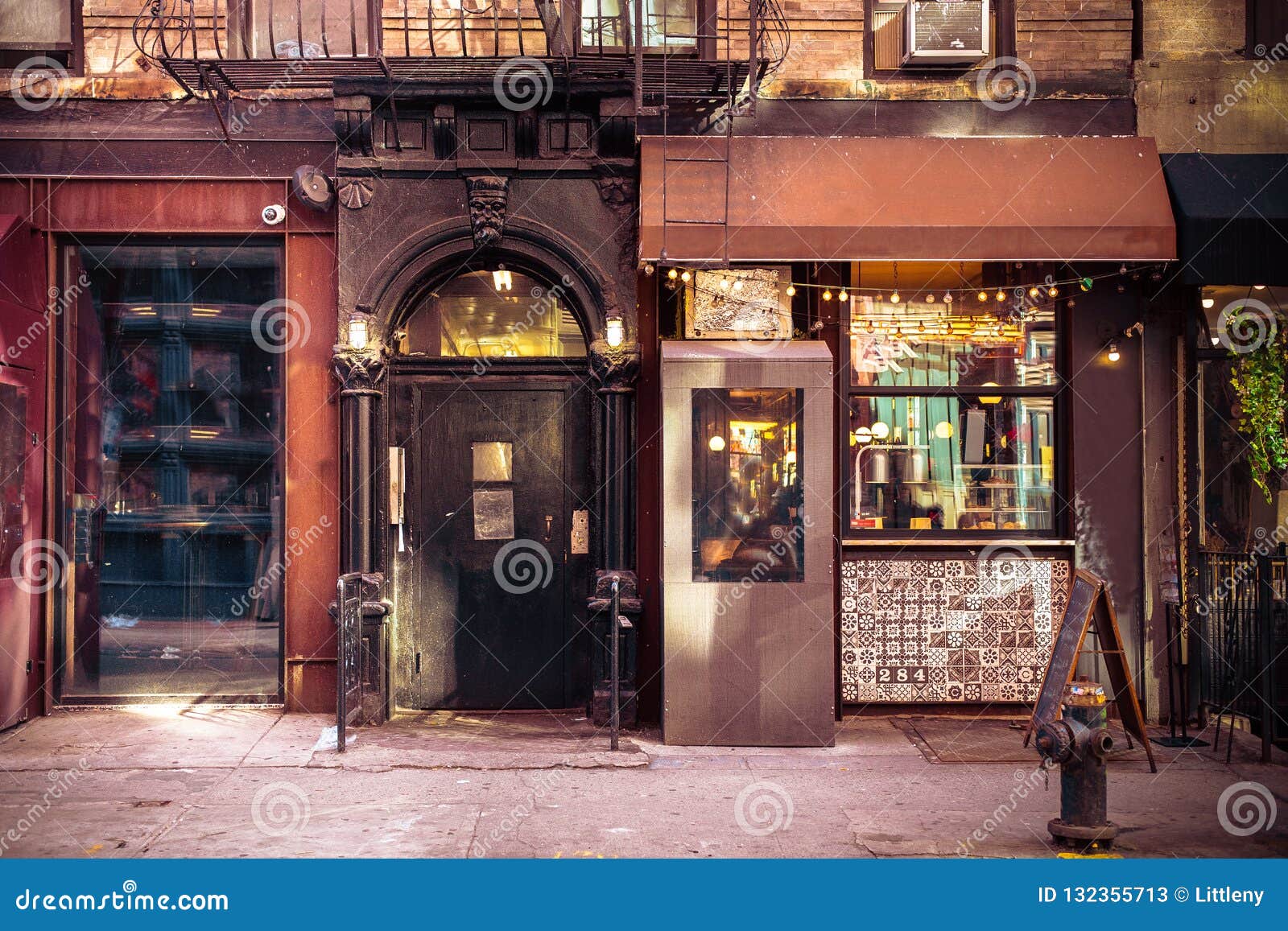 storefronts from old new york city building exterior