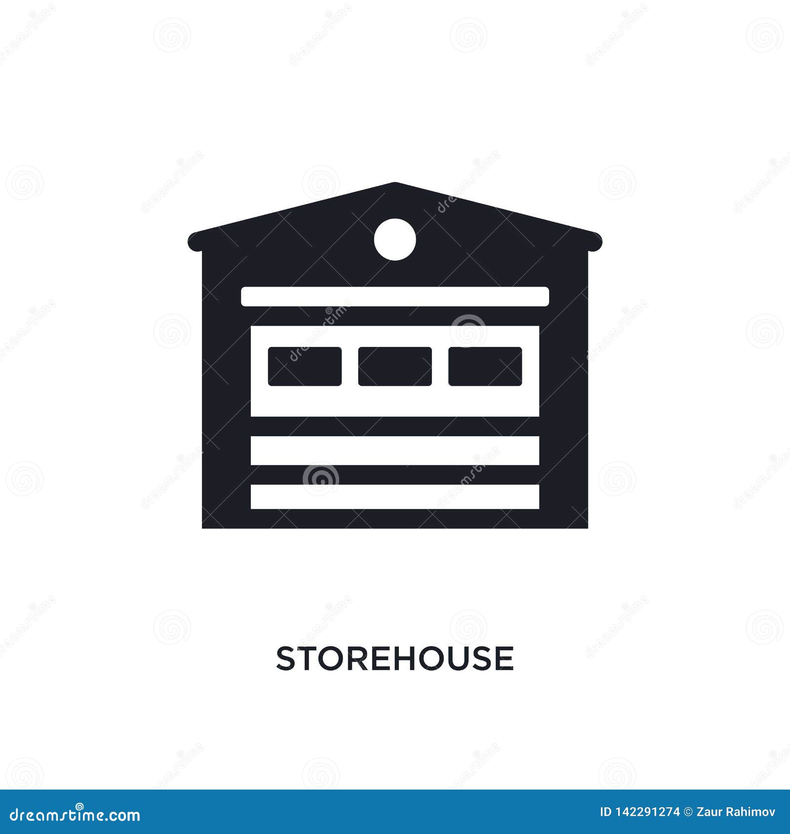 Storehouse Isolated Icon. Simple Element Illustration from Real Estate ...