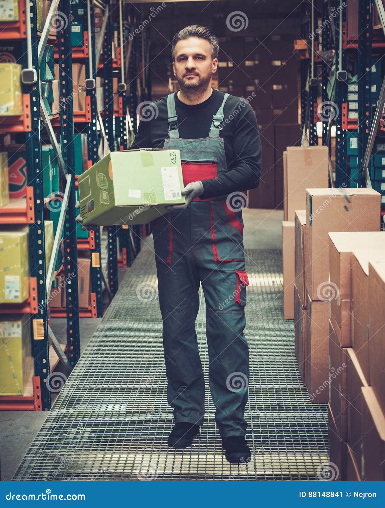 storekeeper working in a warehouse