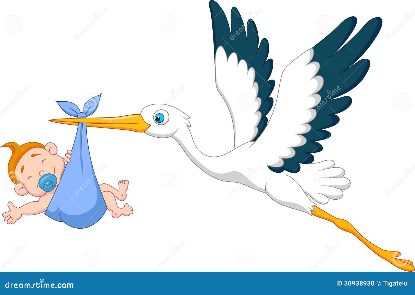 free clipart stork with baby boy - photo #27