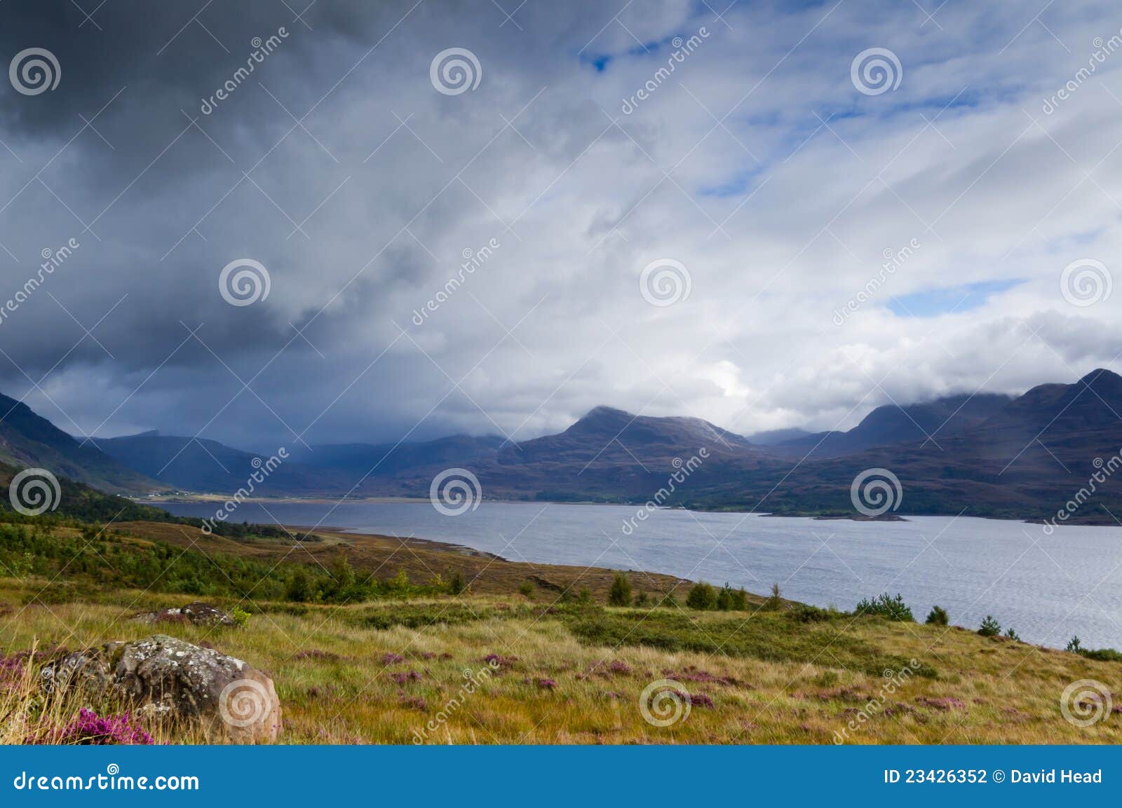 Storm above Loch Torridon stock photo. Image of nature - 23426352