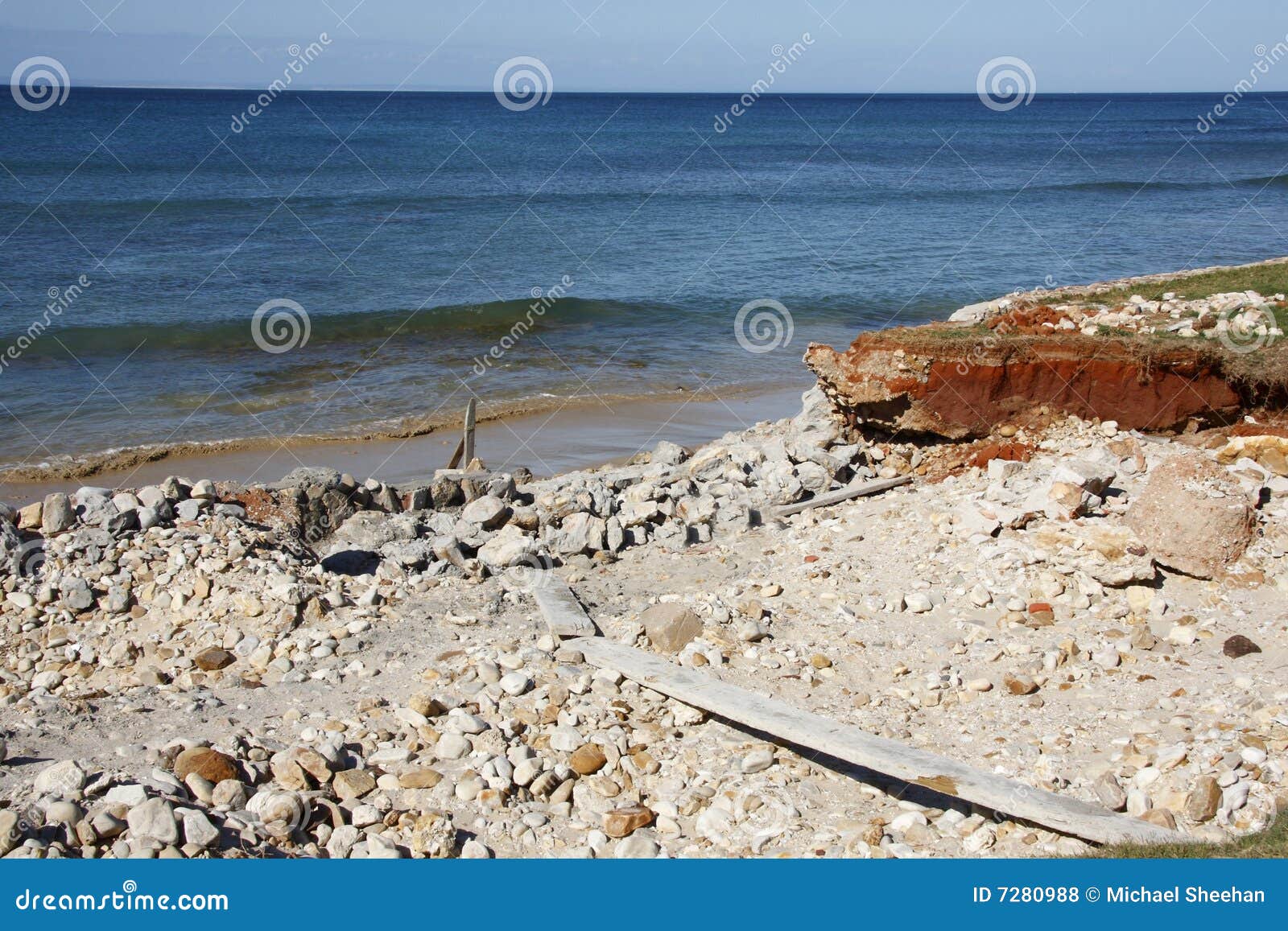 Storm damage stock photo. Image of vacation, blue, coast - 7280988