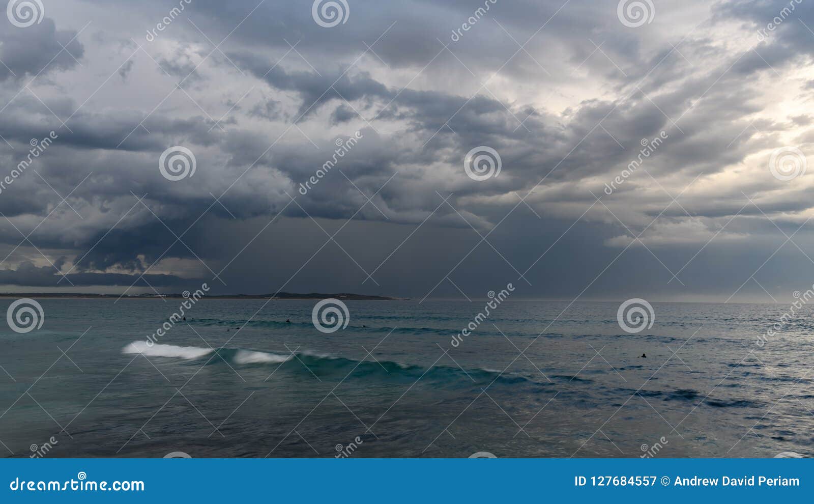 Storms over the ocean stock image. Image of natural - 127684557