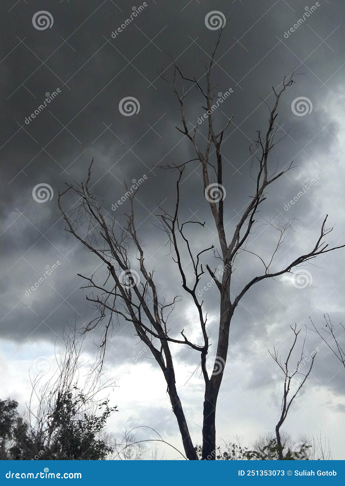 stormy and darken cloud