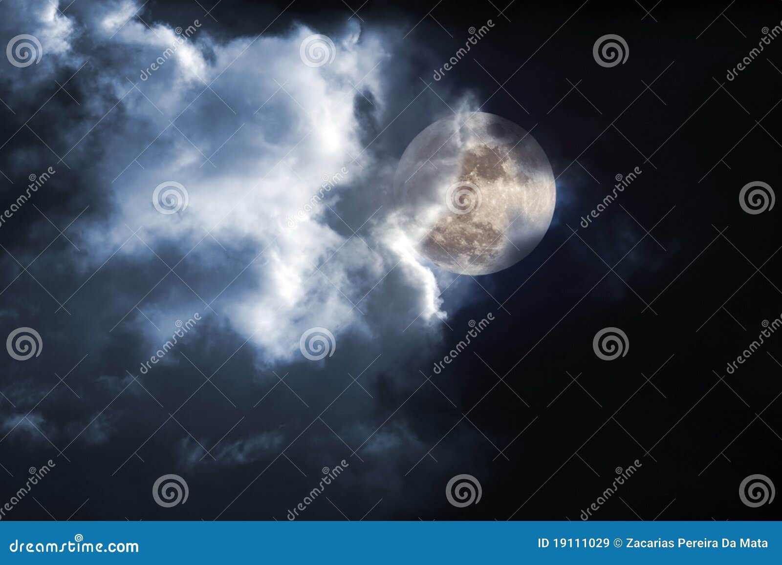 Stormy full moon night stock image. Image of background 19111029