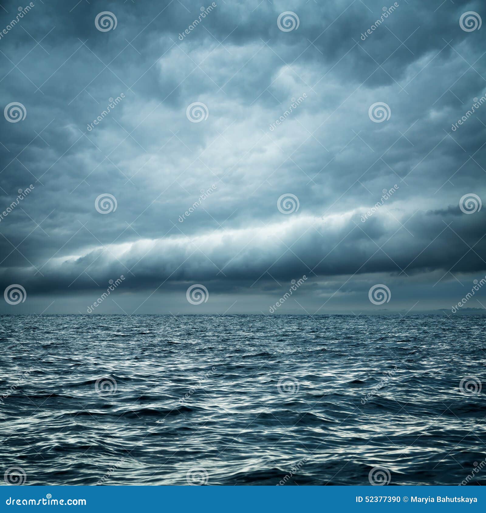 Stormy Sea. Wild Nature Dark Background Stock Photo - Image of ...