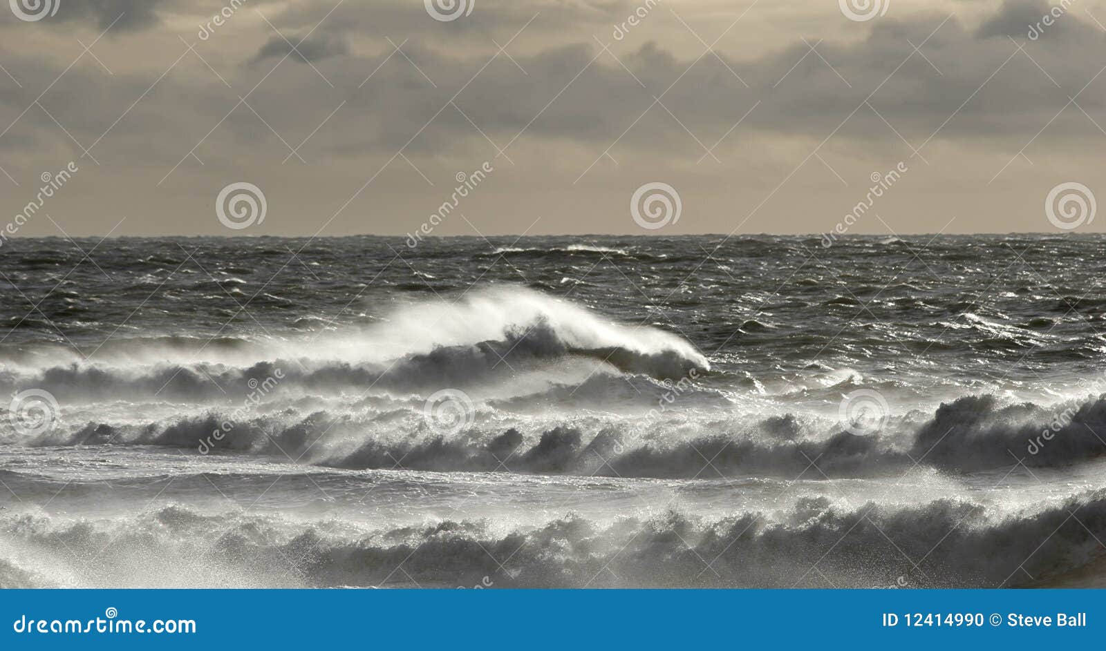 stormy weather and rough sea