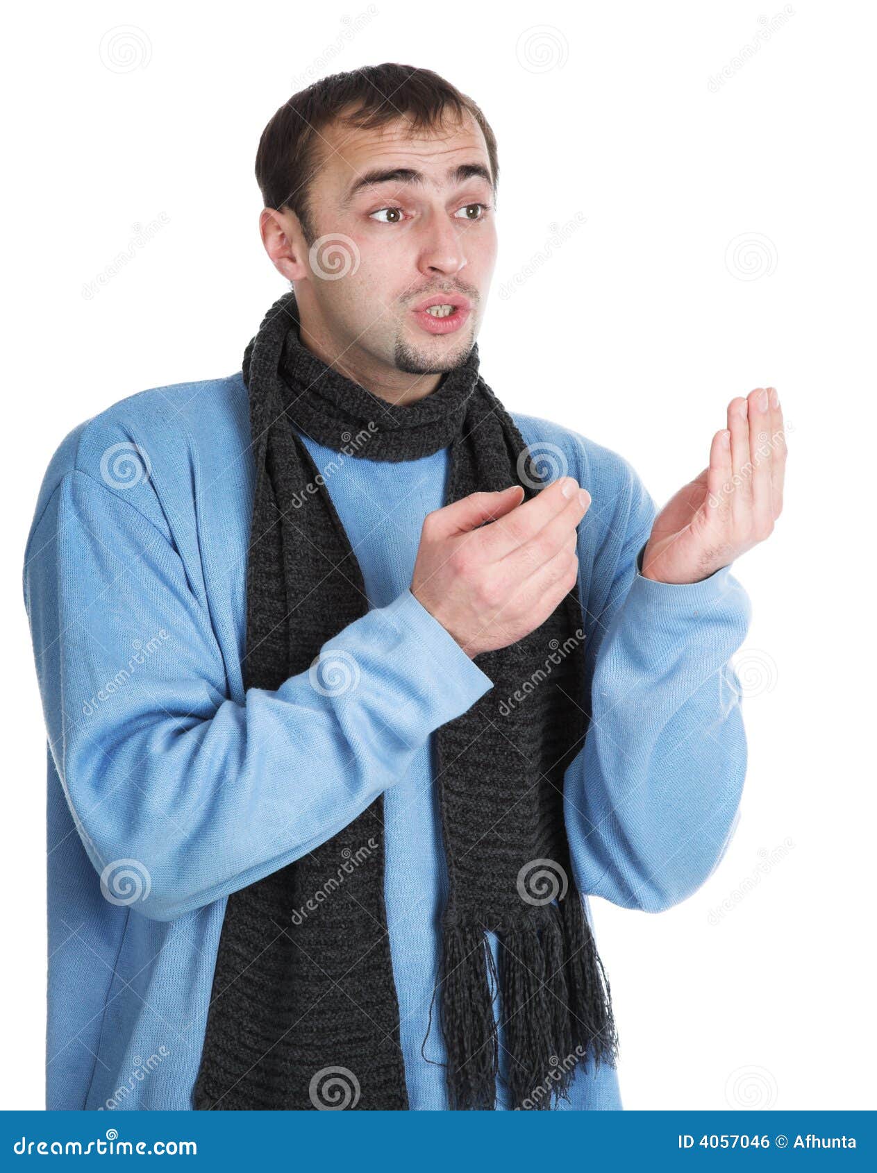 The story-teller stock photo. Image of gesturing, problems - 4057046