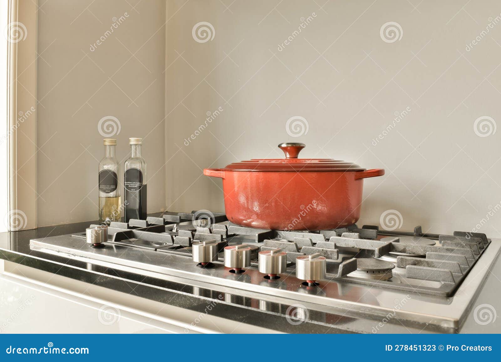 A Stove Top with a Pot on Top of it Stock Image Image of coffee