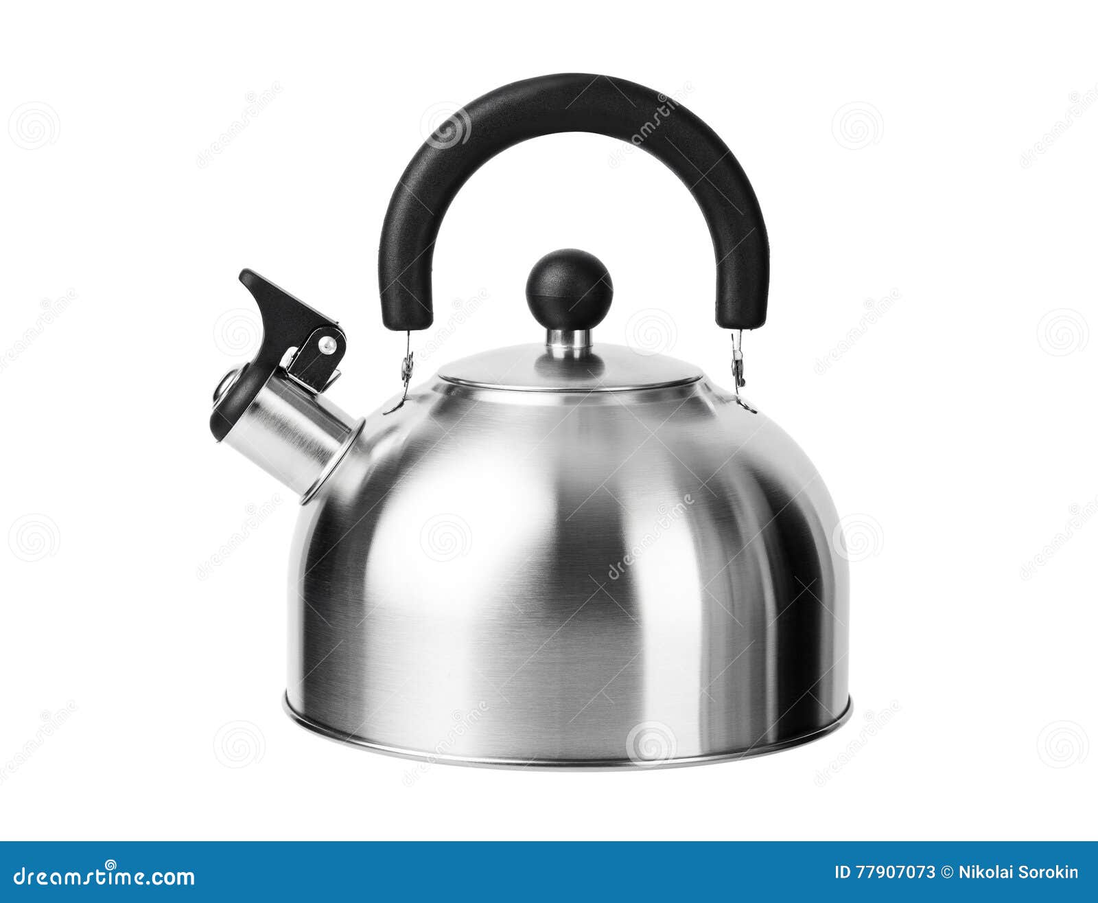 Stovetop whistling kettle stock image. Image of modern 77907073