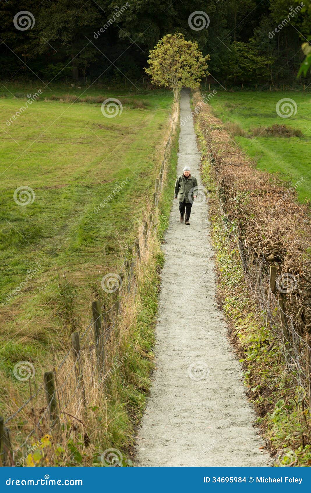 Straight, Narrow Path Stock Images - Image: 34695984