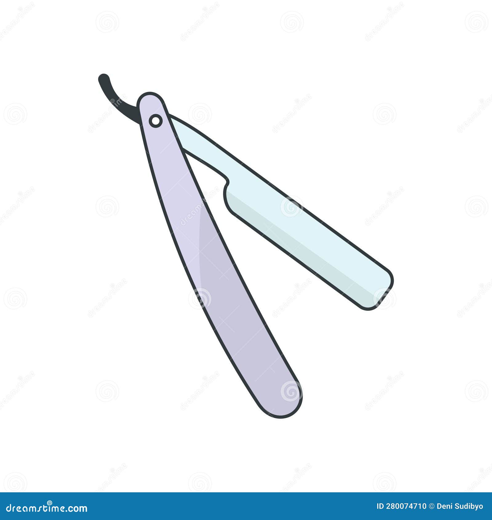 Straight Razor Icon Vector Design Templates Simple and Modern Stock Vector Illustration of