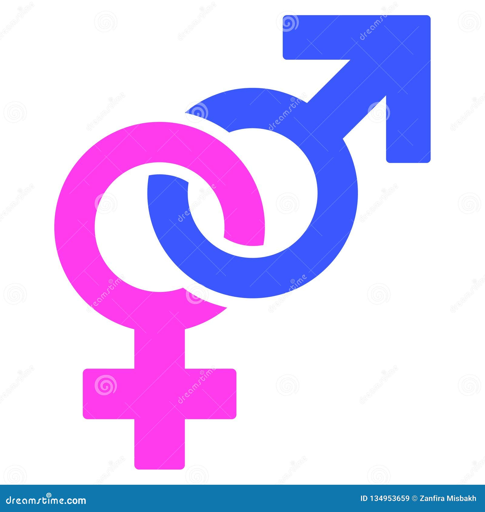 Straight Sex Symbol Flat Icon Stock Vector - Illustration of gender ...