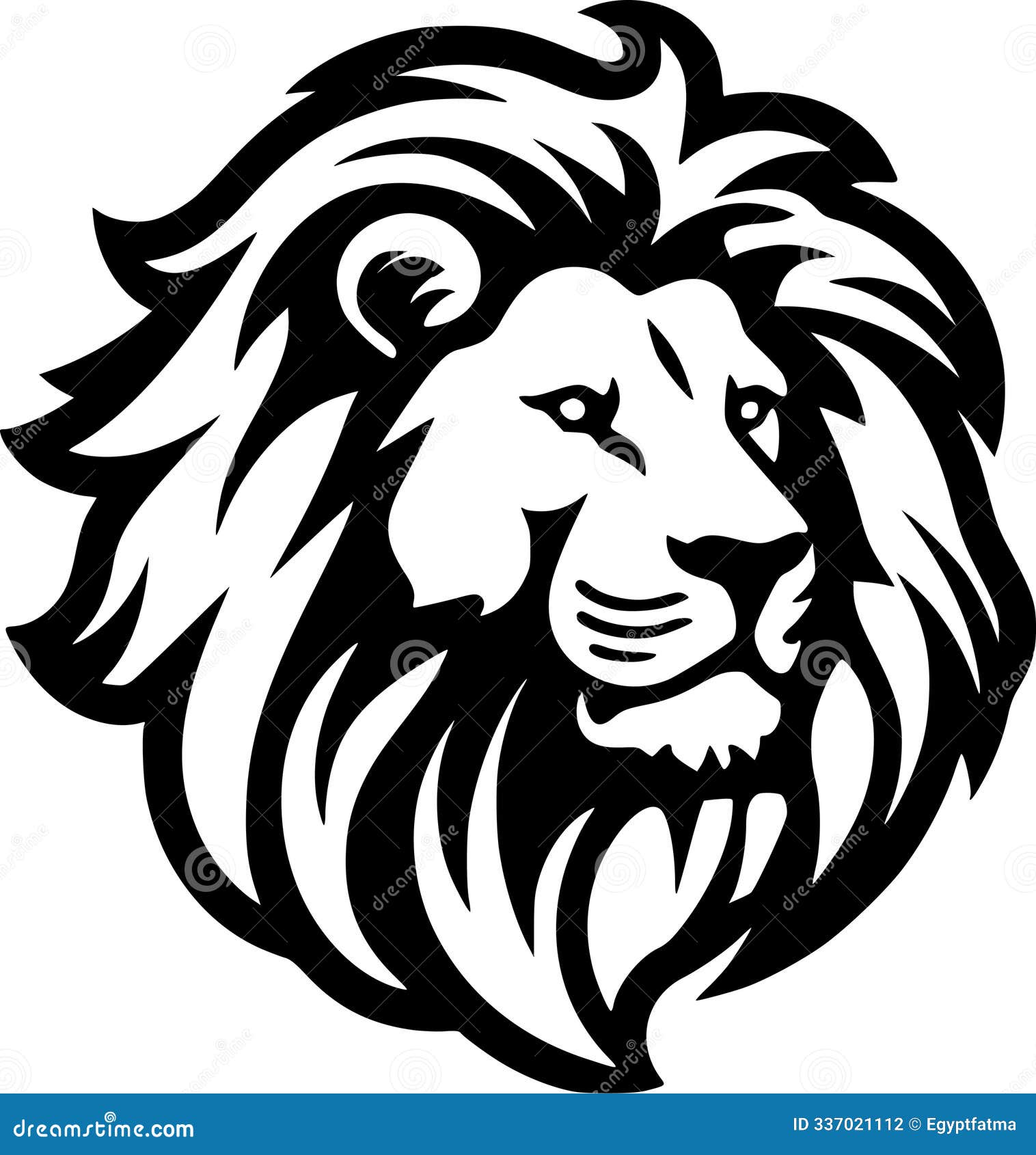lion - minimalist and flat logo -  