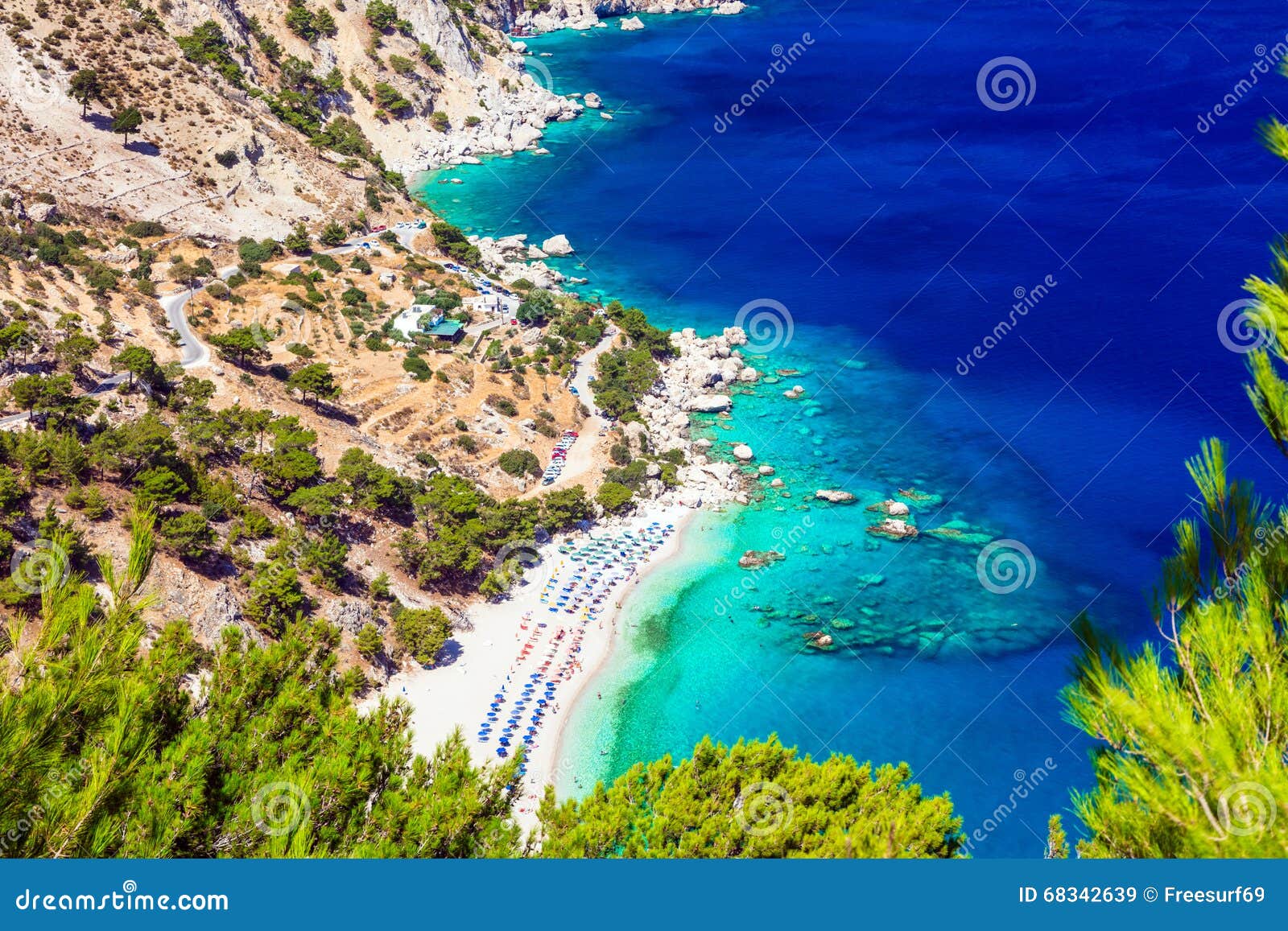 Stranden Van Griekenland - Apella In Karpathos Stock Afbeelding