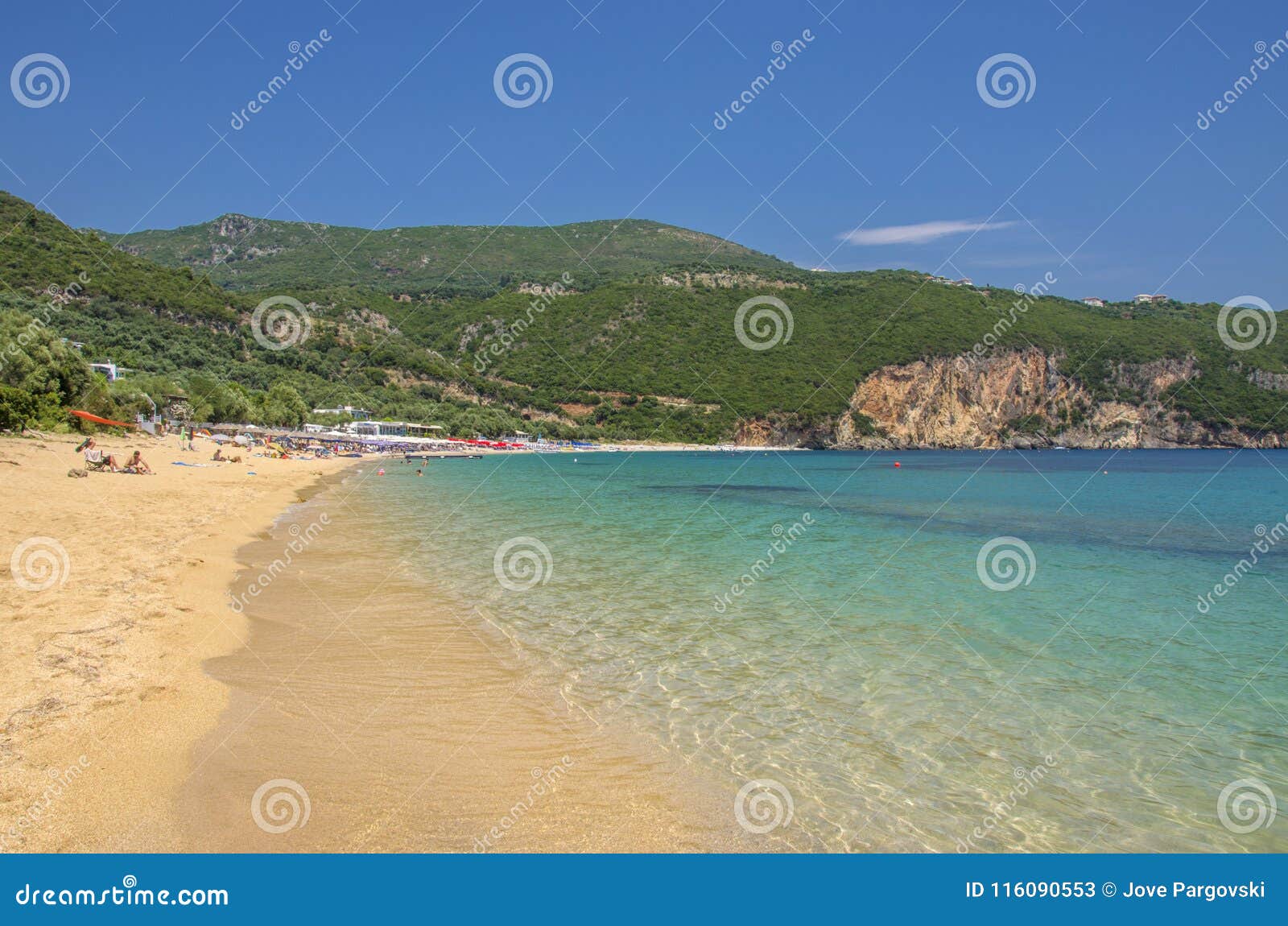 Strandplats - Den Lichnos Stranden - Ionian Hav - Parga, Preveza ...
