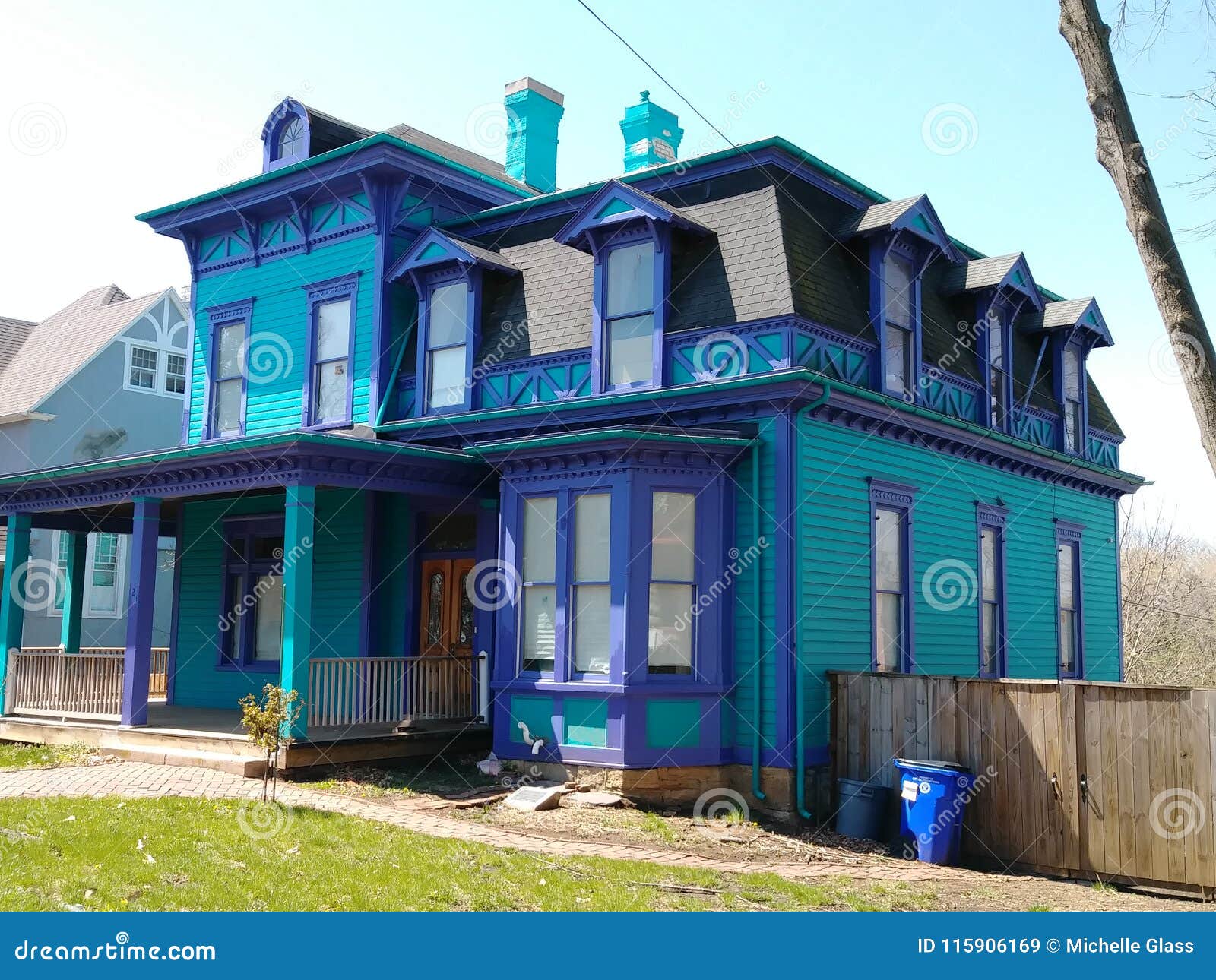 Strange House stock image. Image of blue, house, strange 115906169