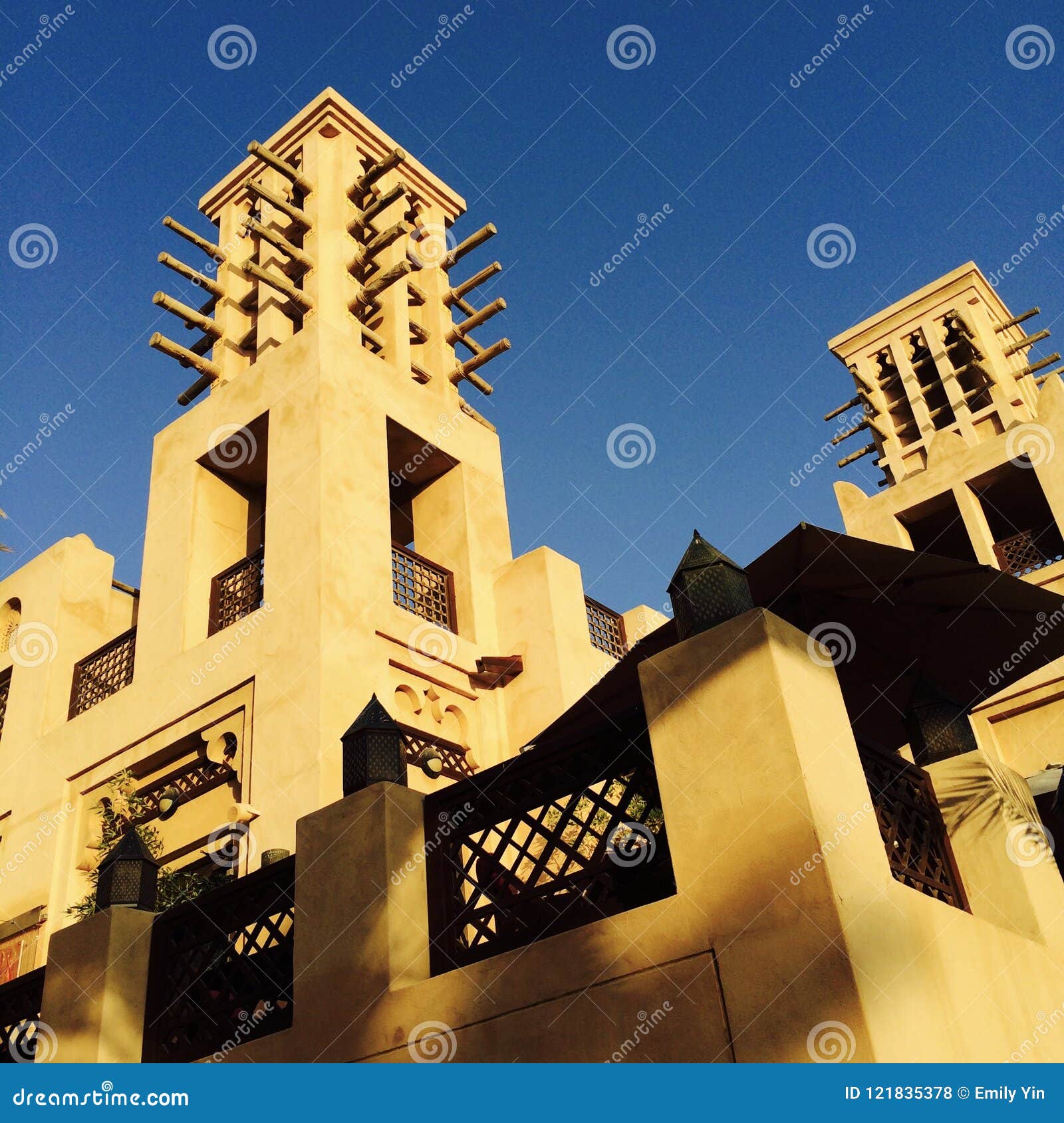 Dubai old building stock photo. Image of building, strange - 121835378