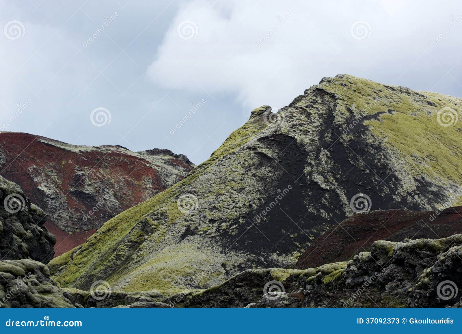 Strangelly Colored Mountains At Lakagigar Area Iceland Strangelly Colored Mountains At Lakagigar Area Iceland