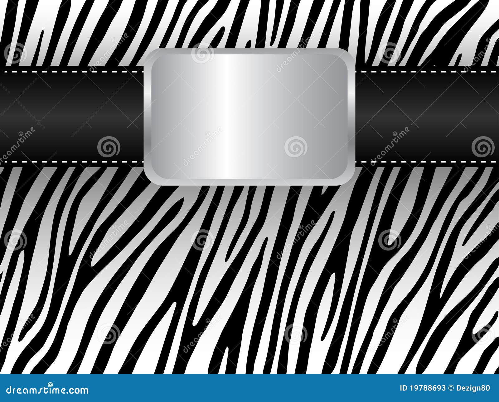 strap on the background of a zebra