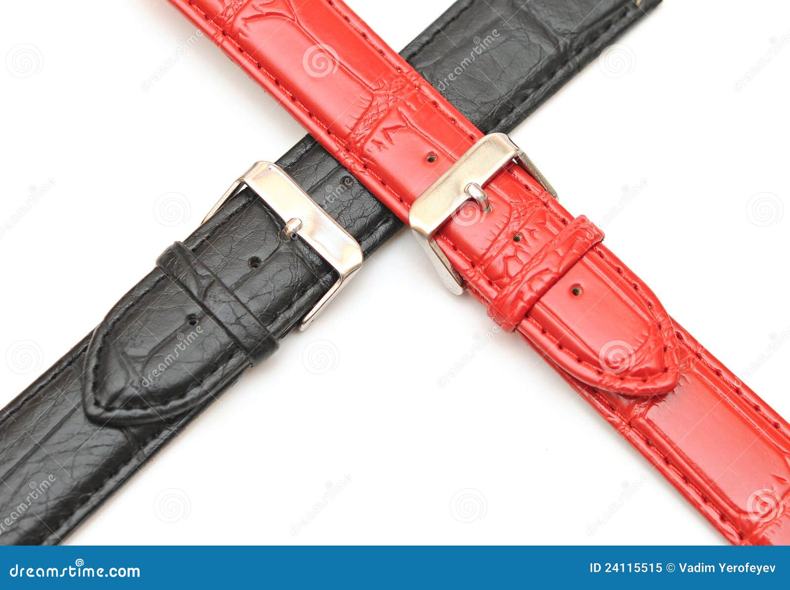 Strap on a wristwatch stock image. Image of hole, leather 24115515