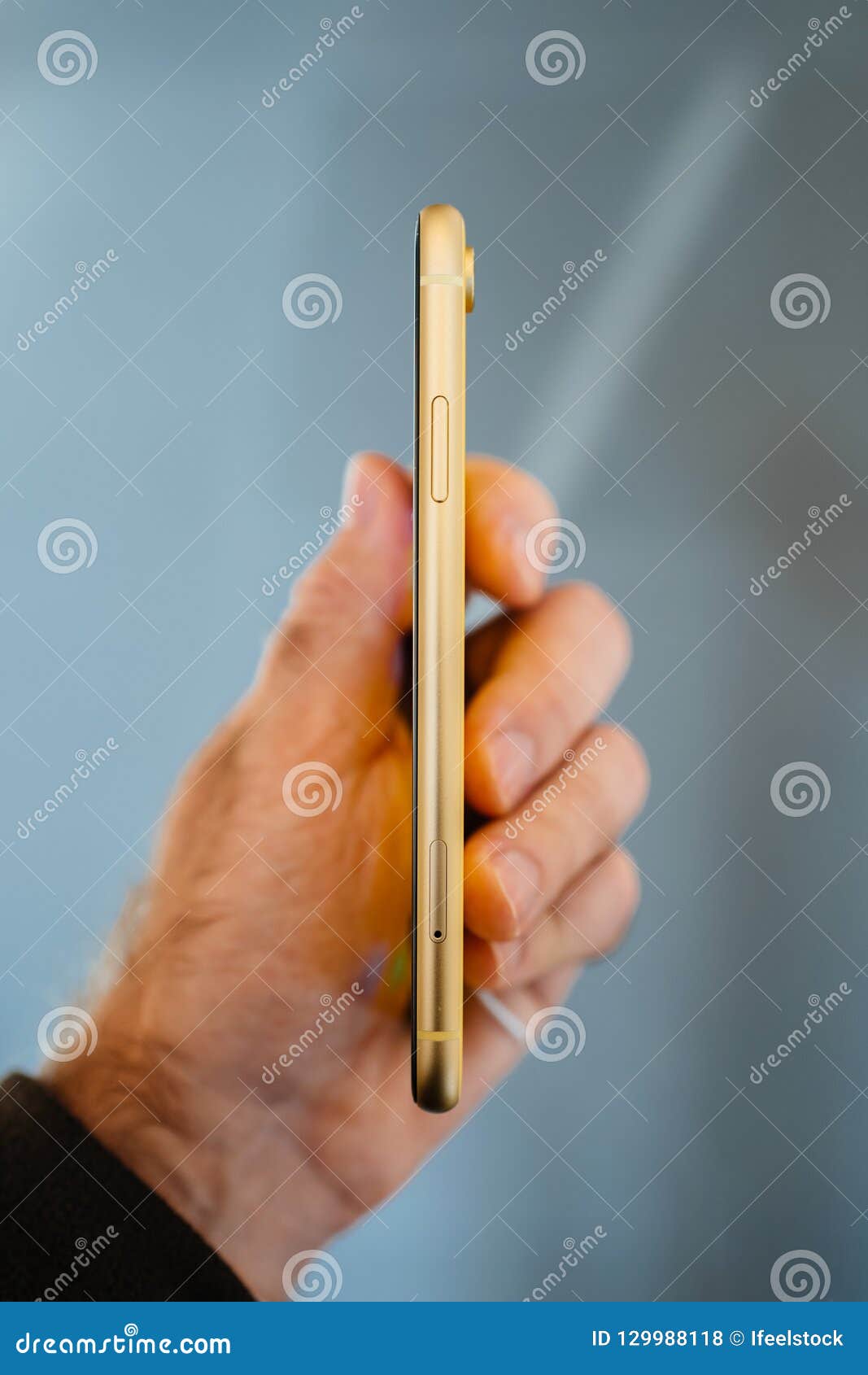 Download Yellow IPhone XR Smartphone During Launch Side View Editorial Stock Photo - Image of equipment ...