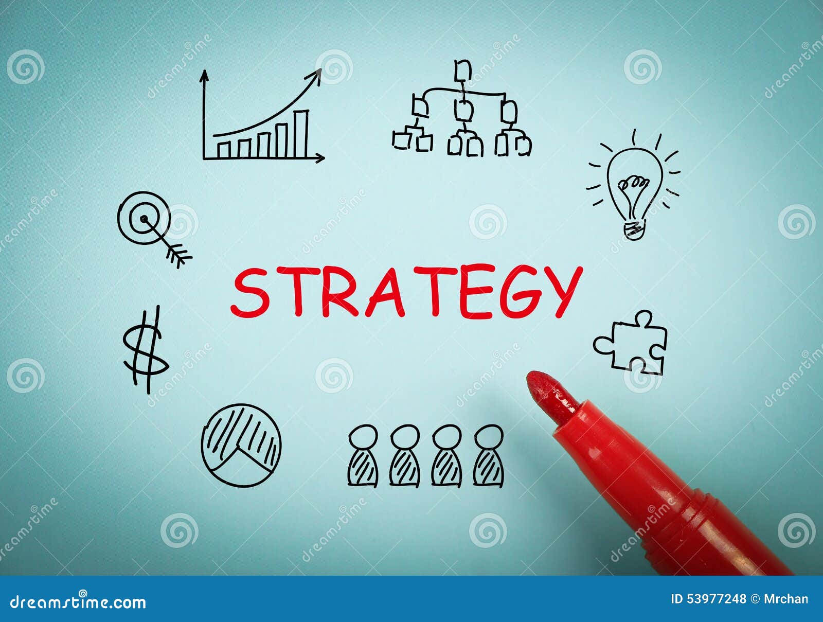Strategy stock illustration. Illustration of infographic - 53977248