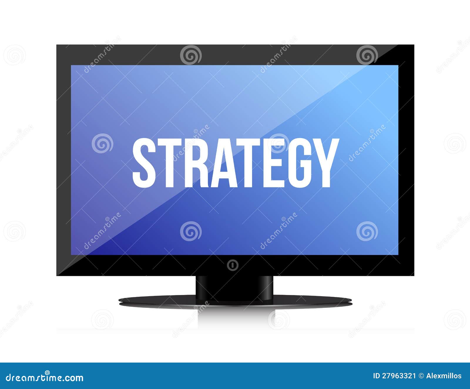 strategy message on monitor