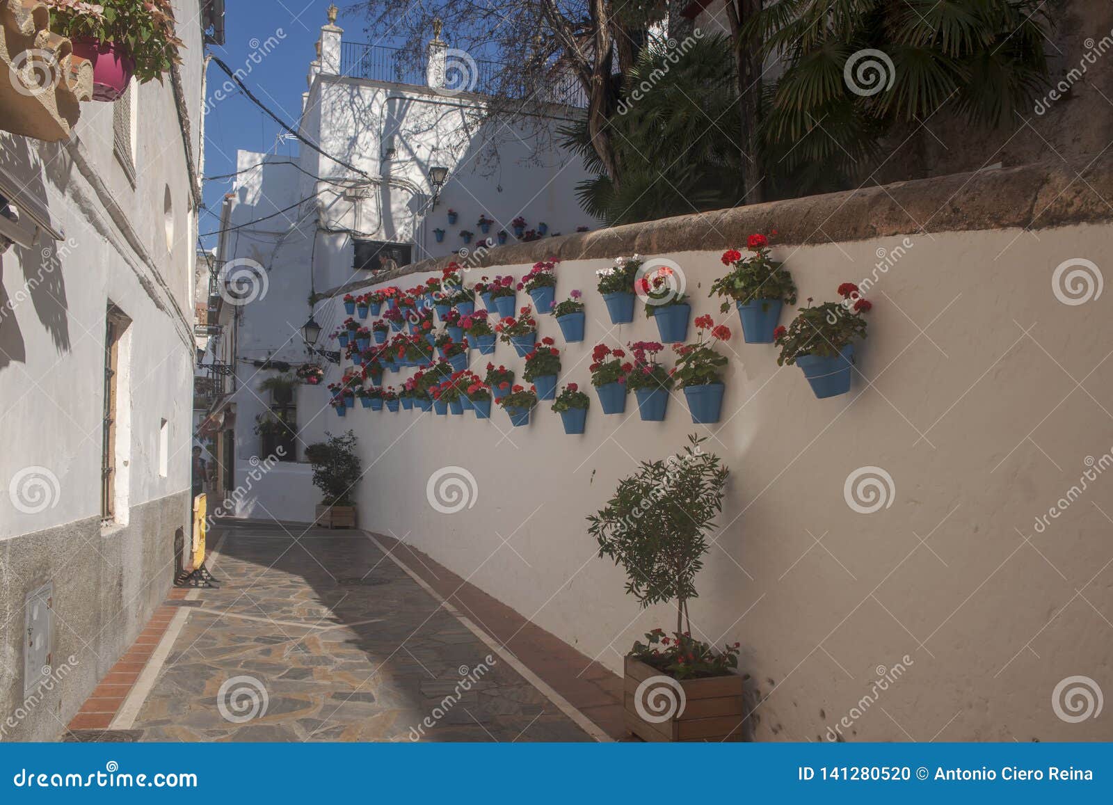 Straten Van De Oude Stad Van Marbella, Andalusia Stock Foto - Image of ...