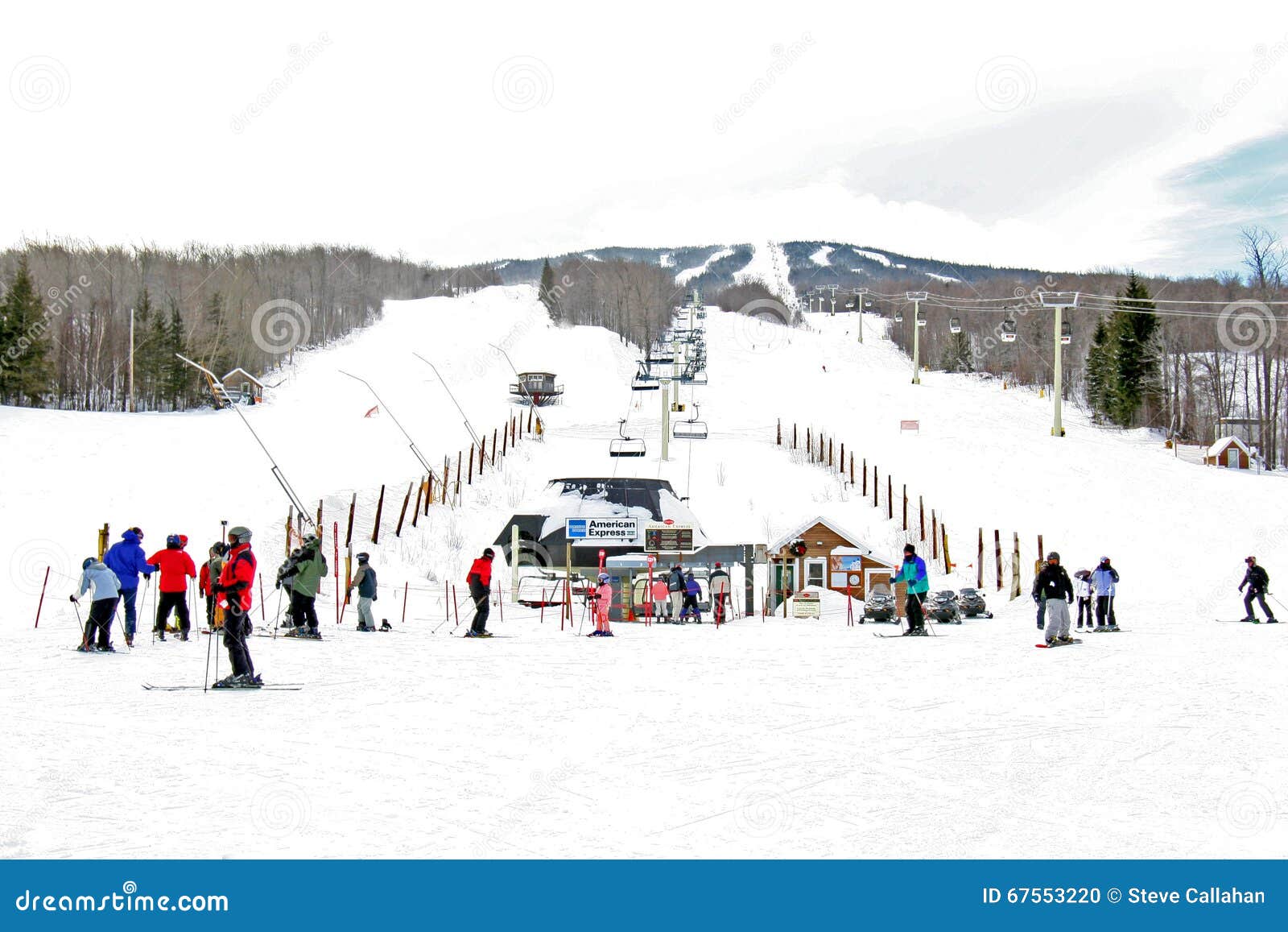 Stratton Ski Village, Vermont Editorial Image Image of glide, white