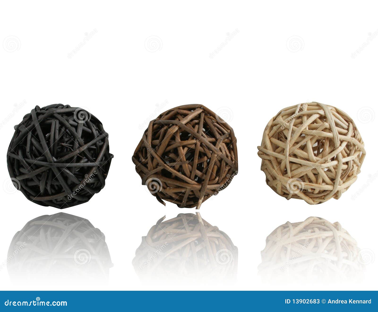 Straw Balls with Reflection Stock Image - Image of golden, winter: 13902683