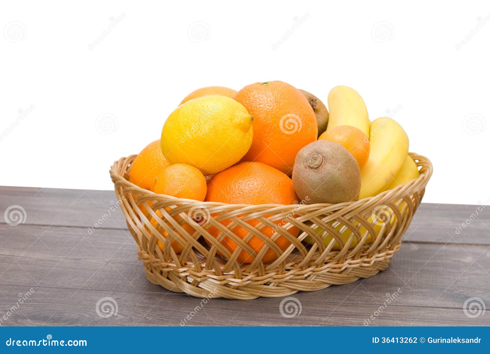 Straw basket with fruits stock photo. Image of straw 36413262