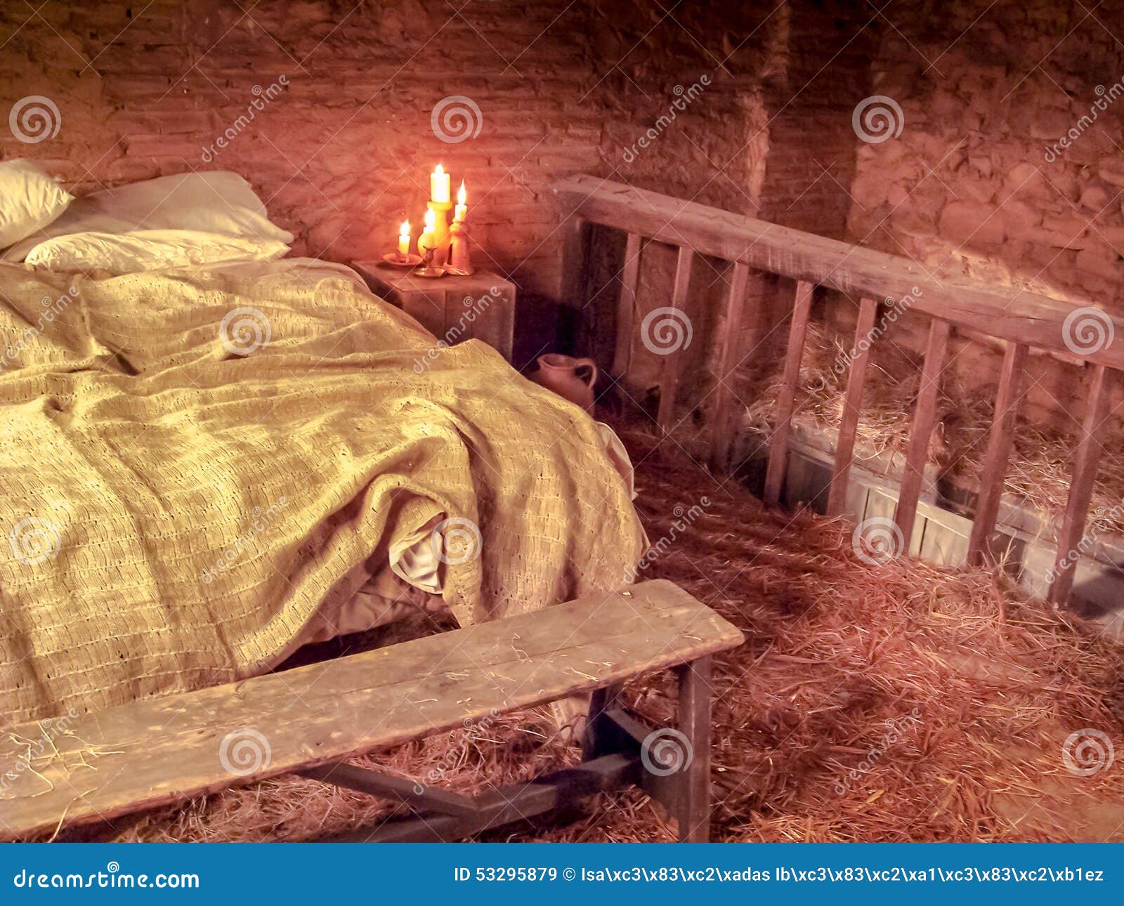 Straw bed stock image. Image of crop, rural, artistic 53295879
