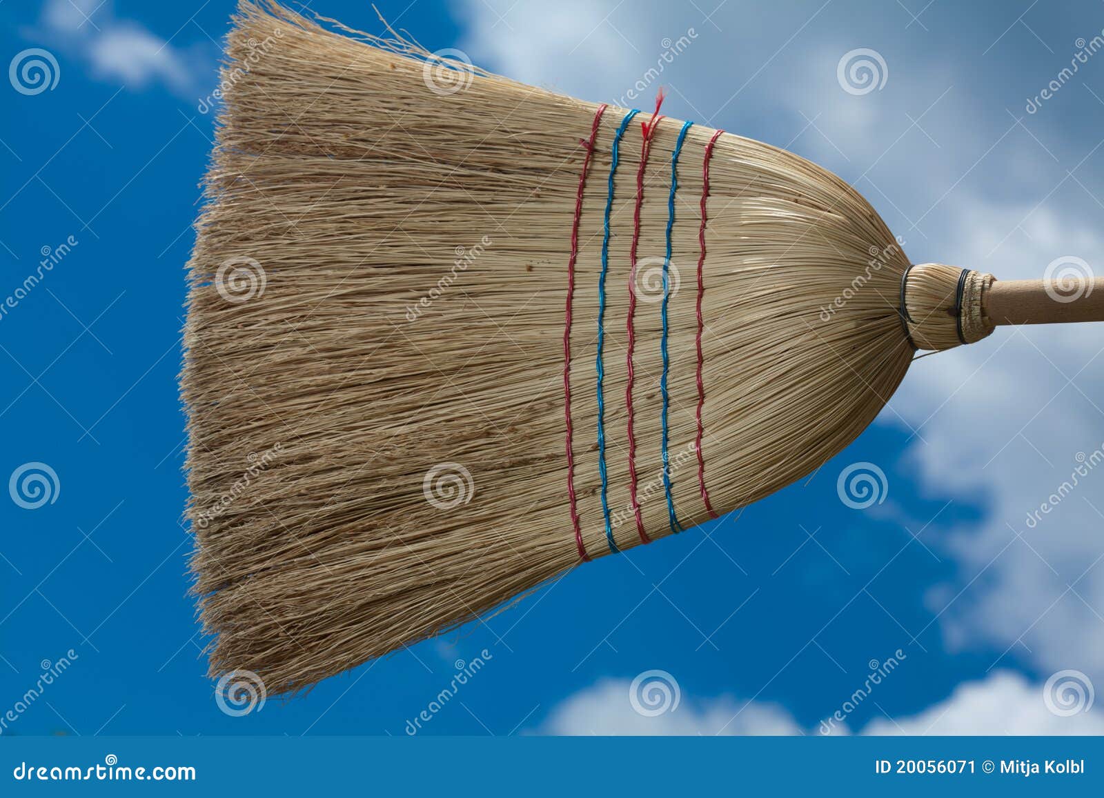 Straw broom stock image. Image of brush, dirty, clouds 20056071