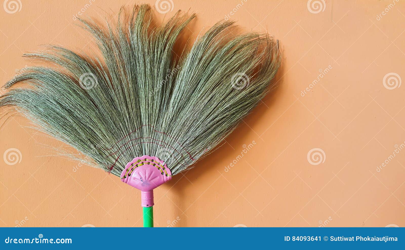 Straw broom stock image. Image of house, housekeeping 84093641