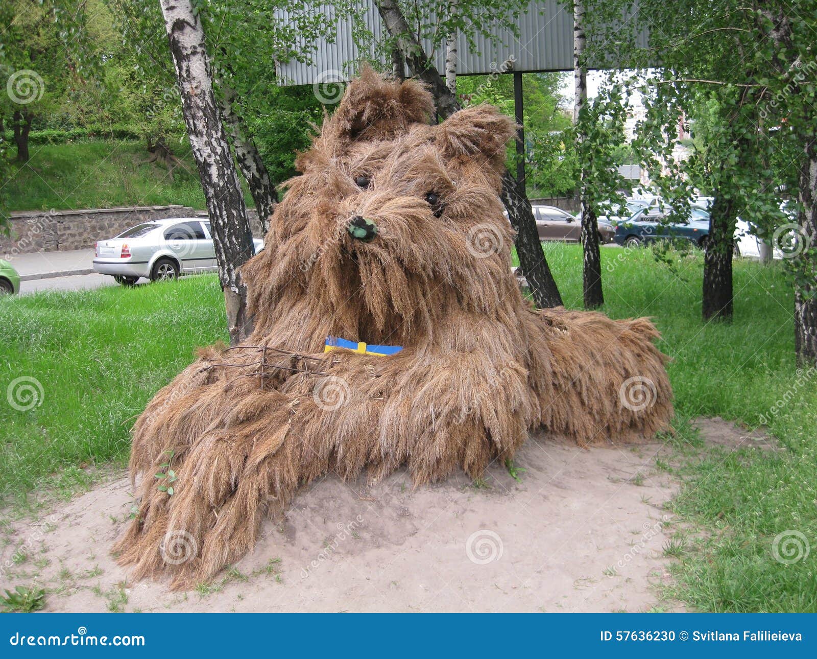 Straw dog stock photo. Image of creative, street, unusual - 57636230