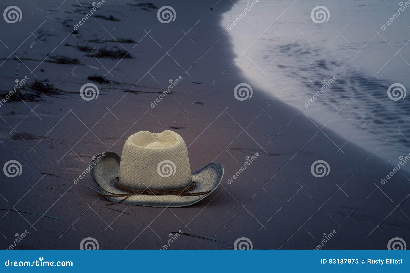 Straw hat beach stock image. Image of atlantic, sunset 83187875